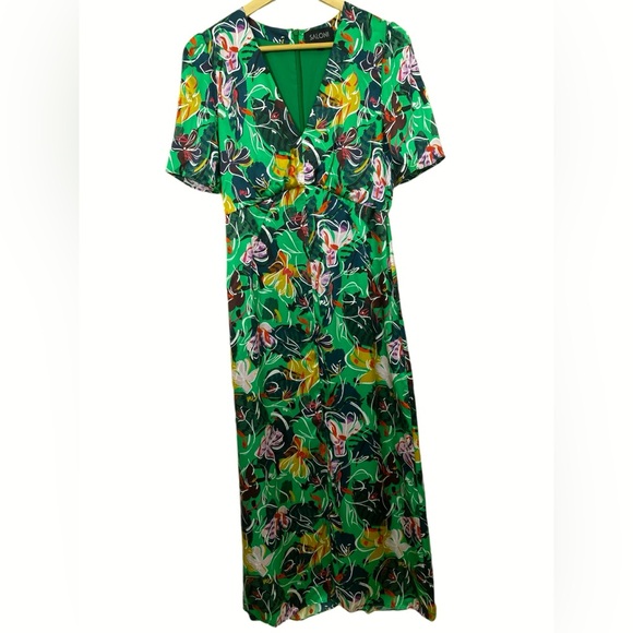 Saloni Eden Dress 100% Silk Women’s Dress Size US 2 - Picture 2 of 10